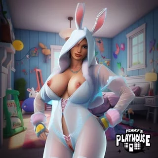 Penny in Bunny Suit Lingerie (Penny's Playhouse) [Fortnite]