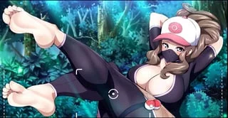 pokemon girl get caught in a sexy position