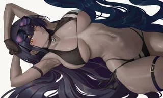 Karin in Iori’s bikini (B-Pang)[Blue Archive]