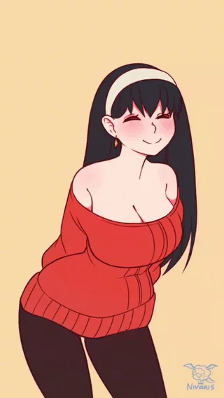 When mommy (Yor) gets excited, dicks are getting hard