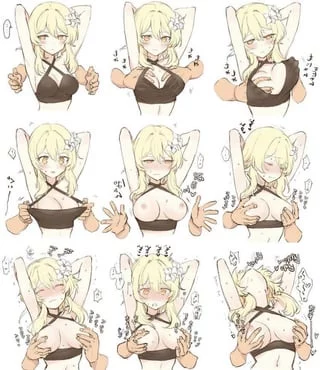 I wish I had big enough tits to be groped ;w;