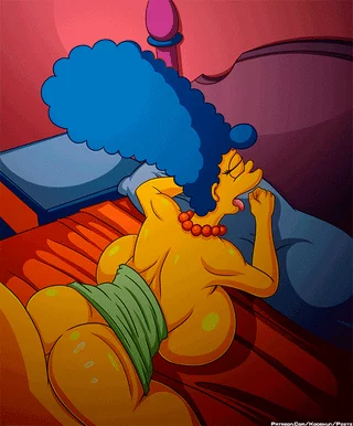 Marge throwing it back!! (Kogeikun) [The Simpsons]