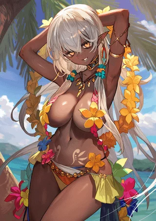 Tropical Dark Elf Dancer (Lack) [Original]