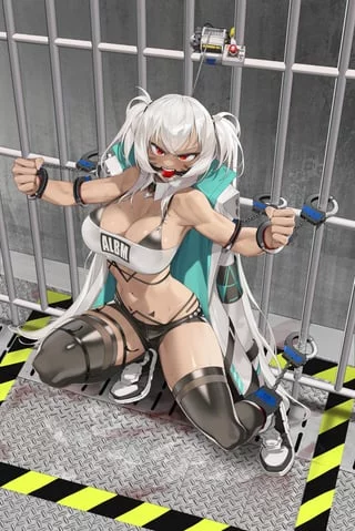 Takes quite a few pair of handcuffs to hold her back...