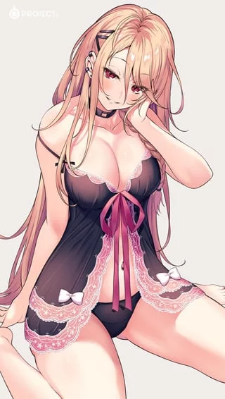 Black/Pink Nightwear [Artist's Original]