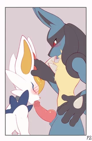 *Smooch* Mmnn.... It's a little salty, but I like the taste.... Could you help my head down a little lower~? The tip is certainly cute, but I wouldn't like to neglect the rest of your big, throbby, pink shaft~ ❤️