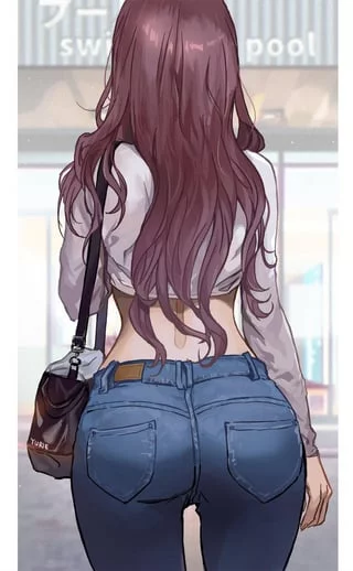 Ass in jeans