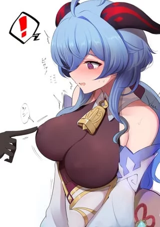 Awah- Why are you booping me there~?