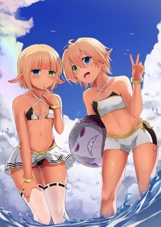 ( i want to Join this Overlord Chars at the Beach and have some Fun Whit them and maybe be friends and more )