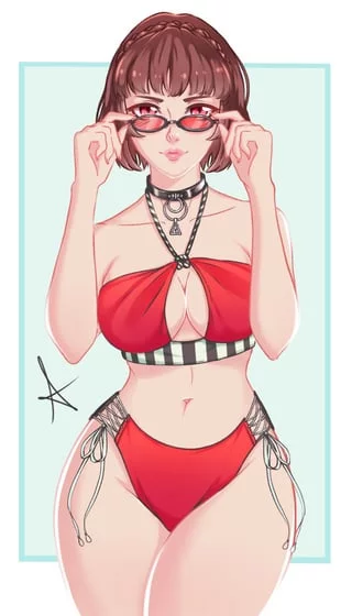 Makoto Niijima(red_draws)[Persona 5]