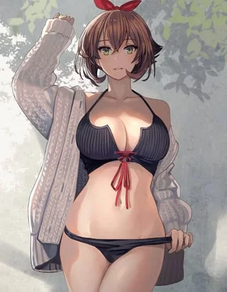 Mutsu doing a little teasing [Kancolle]