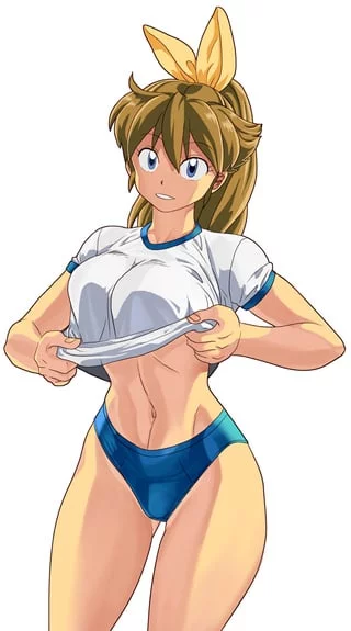 Ryuuko Lifting Up Her Top (by oggy) [MUGEN]