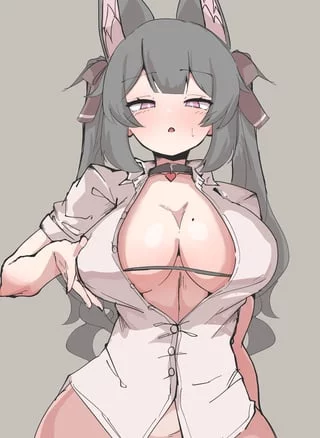 D-Do you have anything else I could wear? Cause i-it seems like i-its to small for me...