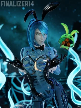 Dark Samus - Bunny phazon filled girl (Finalizer14) [Metroid]