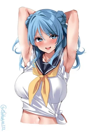 Urakaze's Sweaty Armpits (Ebifurya) [KanColle]