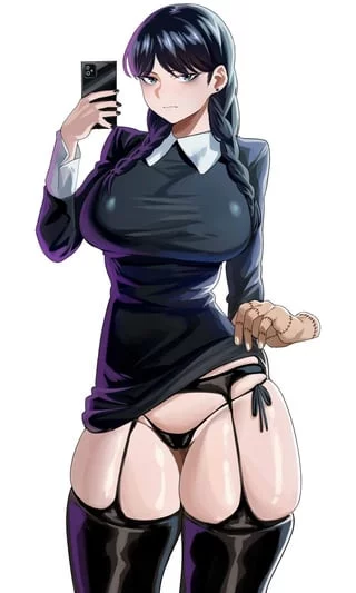 Wednesday showing off her THICCNESS! (Graveheart) [The Addams Family]