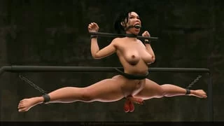 Metal pole bondage