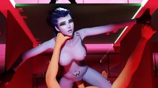 Widowmaker bathroom stall sex (Bloo)