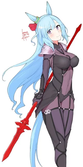 Mejiro Ardan cosplaying as Scathach