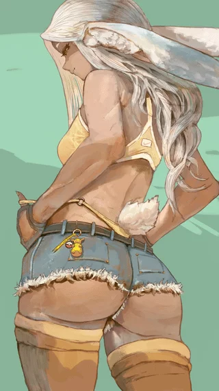 Miruko in micro jeans [wet_panties_art]