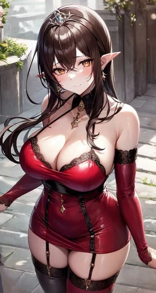 Elf Queen in Red