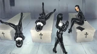 Nuns doing some mortification