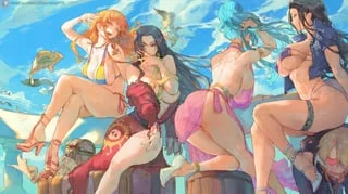 nami, boa, vivi, robin ワンピース [One Piece]