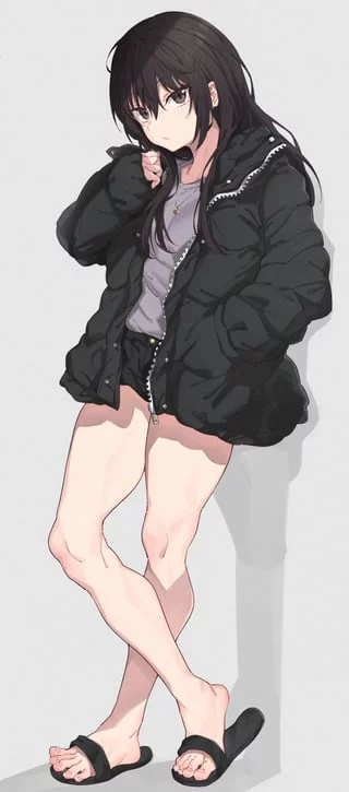 Open toed slippers
