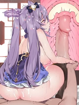 Waking up and fucking (Keqing) with my gooner cock feels so good, I wanna fill her up with my hot cum