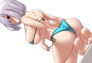 Hamakaze's butt in a bikini (Yoshi Tama) [KanColle]
