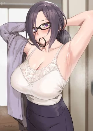 White sleeveless top [Artist's Original]
