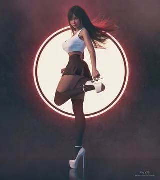 Tifa (Pizz3D) [Final Fantasy]