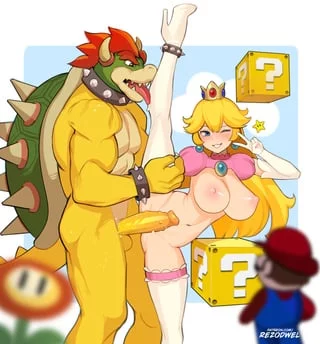 Peace sign for Mario