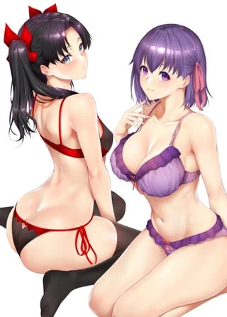 (Rin Tohsaka) and (Sakura Matou) from (Fate) would be so hard to choose between