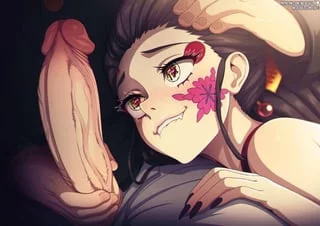 The look at (Daki)s face makes my blood pump faster. You can see that she looks at something incredible which she most desires.