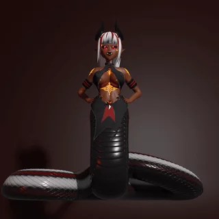 Lamia wiggling (OC)