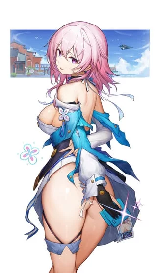 Can’t stop stroking to this bitch (march 7) (honkai star rail)