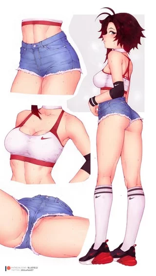 (Ruby Rose's) ass cheeks peeking out in jean shorts is making me so horny