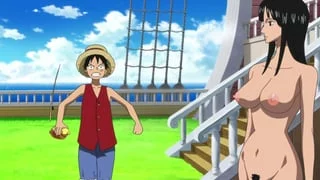 Robin doesn't wear clothes on the ship