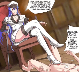 Esdeath putting you under heel (xzhz1996)[akame ga kill!]