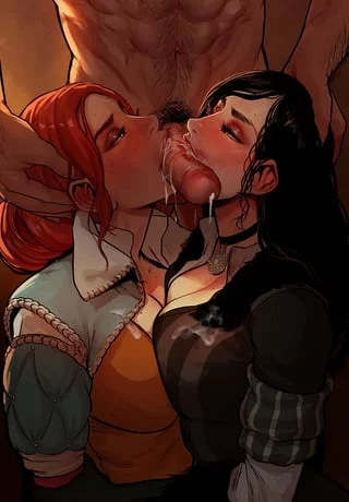Yennefer, Triss Merigold (cherry-gig) [the witcher]