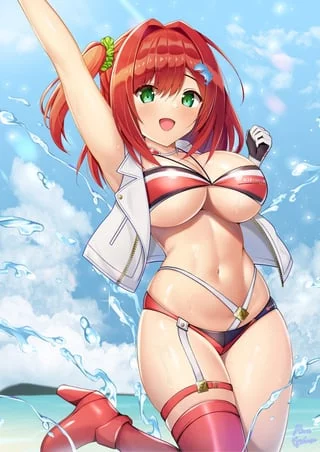 At the beach [Pine Sphere]