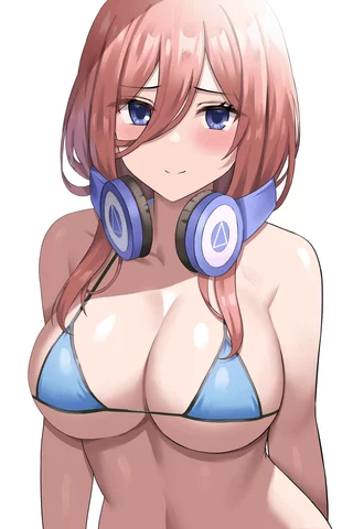 Miku in bikini [The Quintessential Quintuplets]