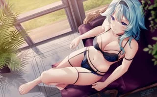 Eula loveliness near the window (rimuuarts) [Genshin Impact]