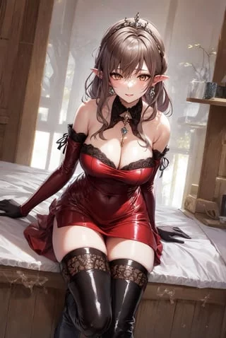 Elf Queen in Red