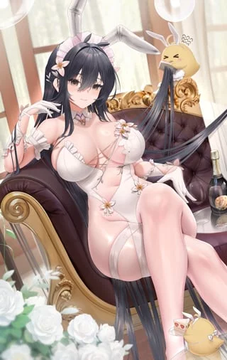 Manjuu brushing Indomitable hair (4riasensei) [Azur Lane]
