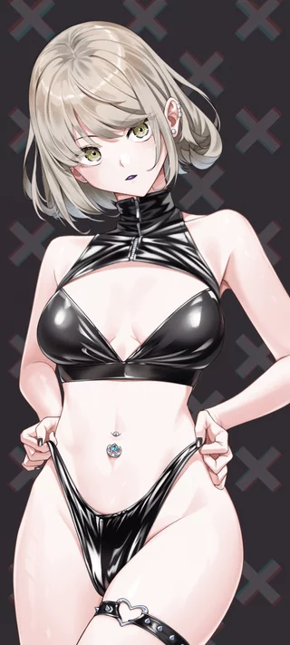 Black Latex Outfit