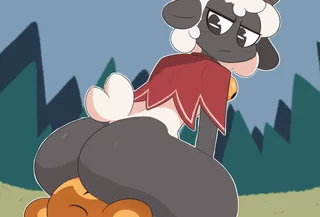 the lamb blesses you by sitting on your face (kilinah) [Cult of the Lamb]