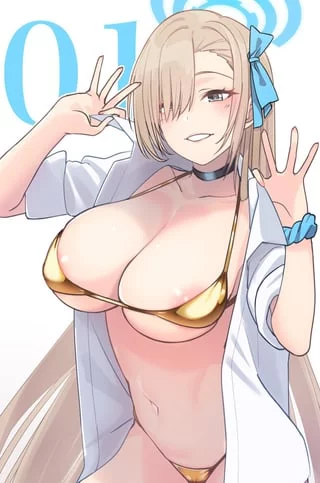 Golden Asuna (@haruiti000)[Blue Archive]