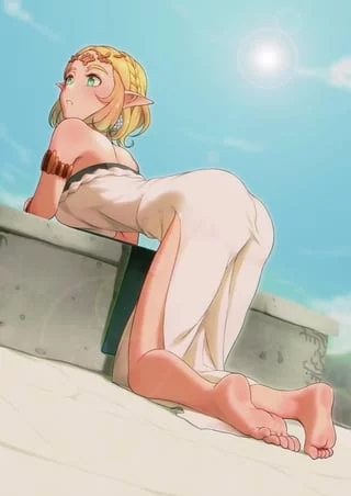 Princess Zelda waiting for Link.
